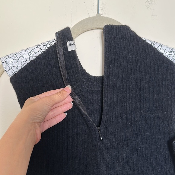 Balenciaga paint crackle wool top - Picture 6 of 9